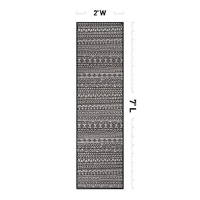 World Rug Gallery Bohemian Indoor Outdoor Rug