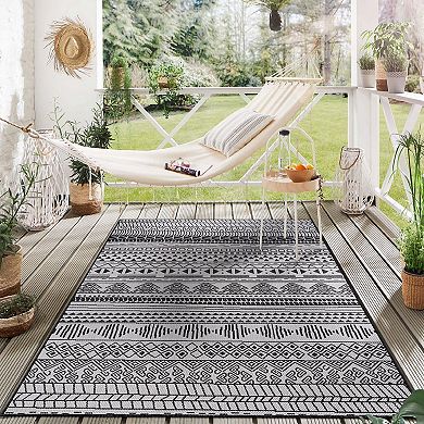 World Rug Gallery Bohemian Indoor Outdoor Rug