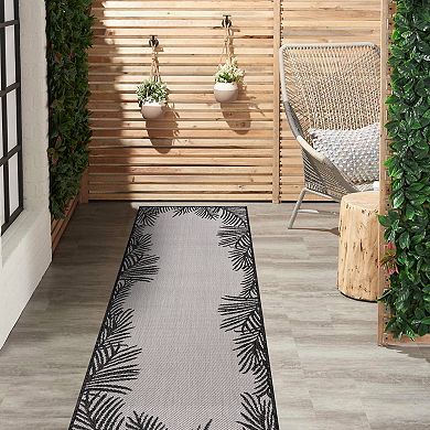 World Rug Gallery Tropical Floral Indoor Outdoor Rug