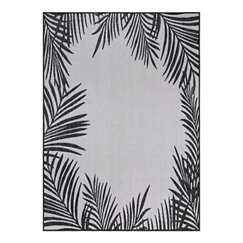 World Rug Gallery Tropical Floral Indoor Outdoor Rug