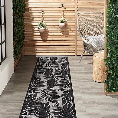 World Rug Gallery Large Leaves Indoor Outdoor Rug