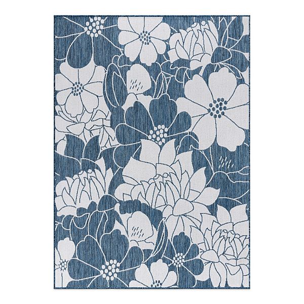 World Rug Gallery Modern Floral Indoor / Outdoor Area Rug