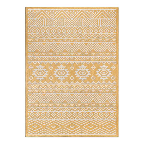 World Rug Gallery Distressed Boho Print Indoor / Outdoor Area Rug