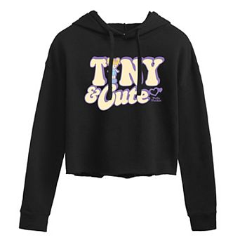 Juniors' Polly Pocket Tiny And Cute Cropped Hoodie