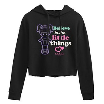 Juniors' Polly Pocket Little Things Cropped Hoodie