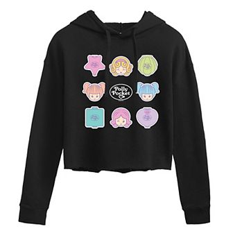 Juniors' Polly Pocket Cropped Hoodie
