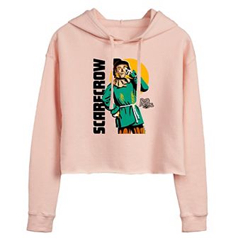 Juniors' Wizard of Oz Scarecrow Cropped Hoodie