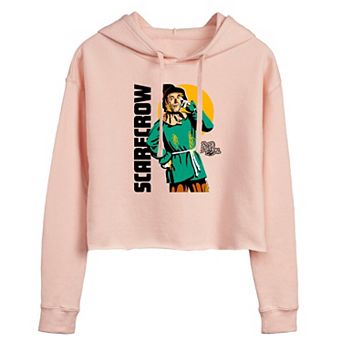 Juniors' Wizard of Oz Scarecrow Cropped Hoodie