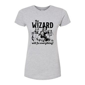 Juniors' The Wizard of Oz Wizard Will Fix Fitted Tee