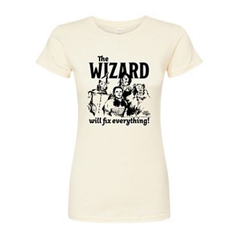Juniors' The Wizard of Oz Wizard Will Fix Fitted Tee