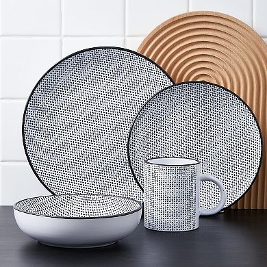 Stone Lain Daisy Stoneware 32-pc. Dinnerware Set