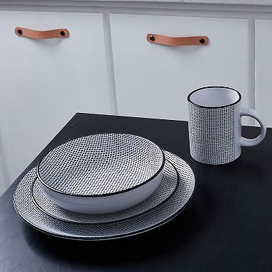 Stone Lain Daisy Stoneware 32-pc. Dinnerware Set