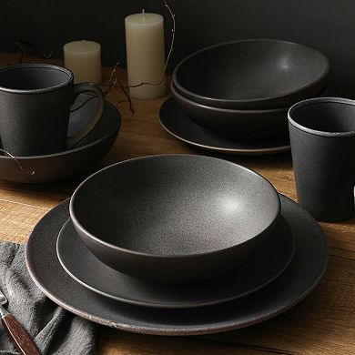 Stone + Lain Grao Stoneware 16-piece Dinnerware Set