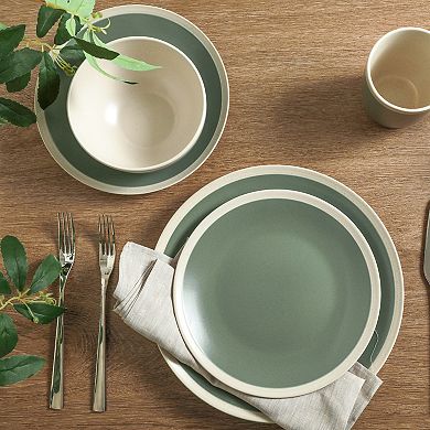 Stone + Lain Serenity Stoneware 16-Piece Dinnerware Set