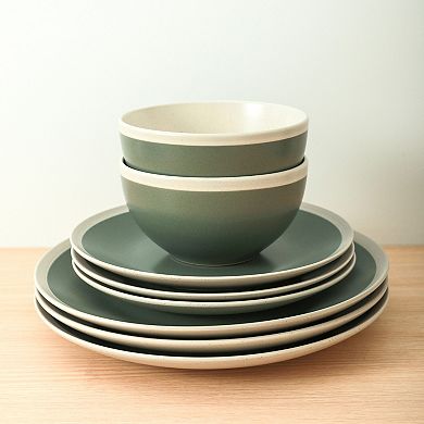 Stone + Lain Serenity Stoneware 16-Piece Dinnerware Set