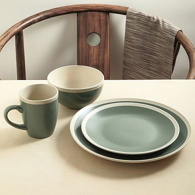 Stone + Lain Serenity Stoneware 16-Piece Dinnerware Set