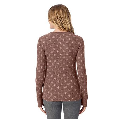 Women's Cuddl Duds® Cozy Stretch Thermal Long Sleeve Crew Top