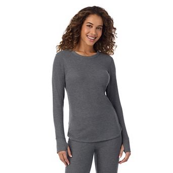 Women's Cuddl Duds® Cozy Stretch Thermal Long Sleeve Crew Top