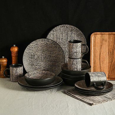 Stone + Lain Sophie Stoneware 16-Piece Dinnerware Set