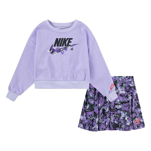 Toddler girls Nike purchases lot of 2 outfits(4 pieces) tees shorts & skort size 4T(NWT)