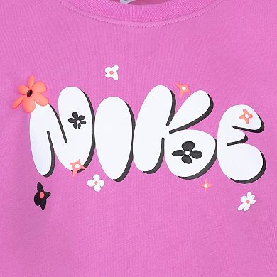 Girls 4-6x Nike Logo Boxy Graphic Tee