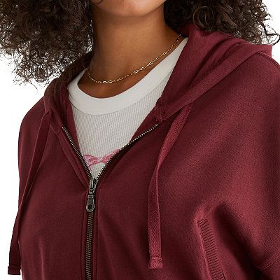 Juniors Aeropostale Cropped Full Zip Hoodie