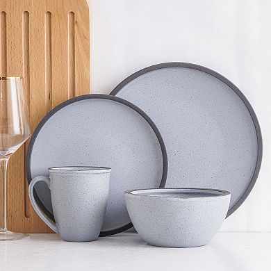 Stone + Lain Tina Stoneware 16-Piece Dinnerware Set