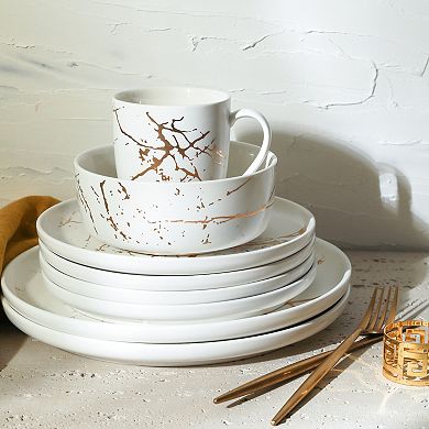 Stone + Lain Zora Porcelain 16-Piece Dinnerware Set