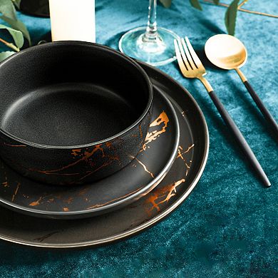 Stone Lain Zora Porcelain 16-Piece Dinnerware Set