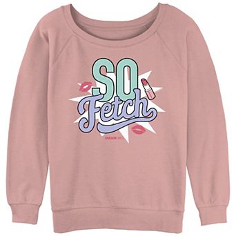 Juniors' Mean Girls So Fetch Lipstick Graphic Slouchy Terry