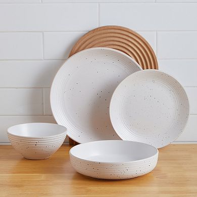 Stone + Lain Lauren Stoneware 16-Piece Dinnerware Set