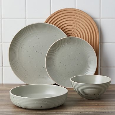 Stone + Lain Lauren Stoneware 16-Piece Dinnerware Set