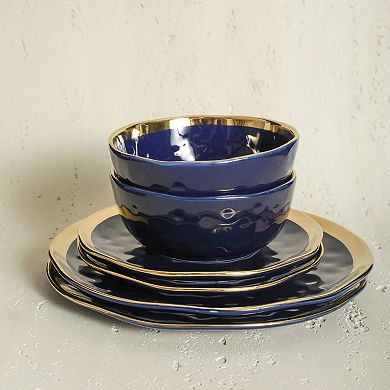 Stone Lain Florian Porcelain 16-Piece Dinnerware Set