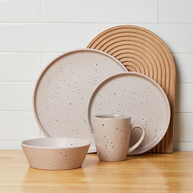 Stone Lain Jade Stoneware 16-Piece Dinnerware Set