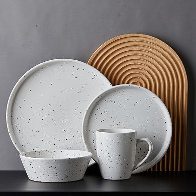 Stone Lain Jade Stoneware 16-Piece Dinnerware Set