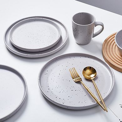 Stone + Lain Jade Stoneware 16-Piece Dinnerware Set