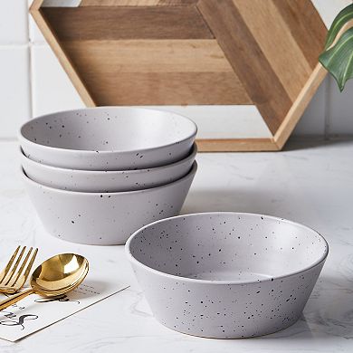 Stone + Lain Jade Stoneware 16-Piece Dinnerware Set