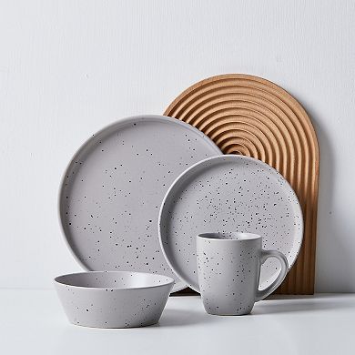 Stone Lain Jade Stoneware 16-Piece Dinnerware Set