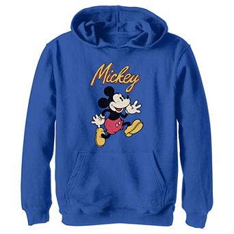 Disney's Mickey Mouse Vintage Running Boys Graphic Hoodie