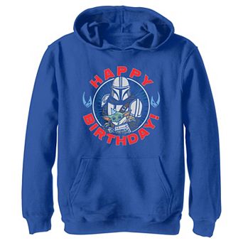 Boys The Mandalorian Happy Birthday From The Child And Mano Graphic Hoodie