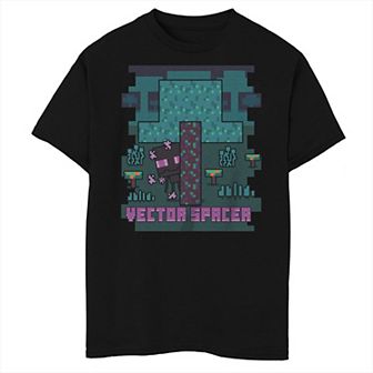Boys Minecraft Vector Spacer Husky Graphic Tee