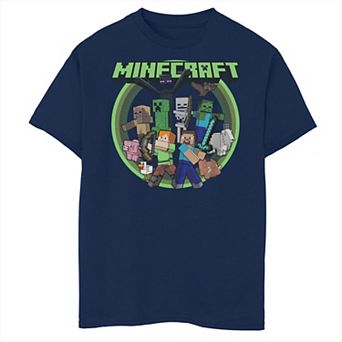 Boys Minecraft All Aboard Husky Graphic Tee
