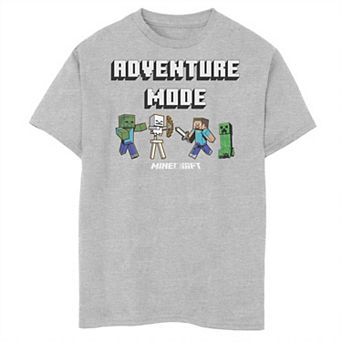 Boys Minecraft Adventure Mode Husky Graphic Tee