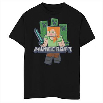 Boys Minecraft Alex Adventure Husky Graphic Tee