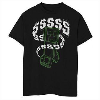 Boys Minecraft Creeper Sounds Husky Graphic Tee