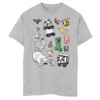 Boys Minecraft Animals Husky Graphic Tee