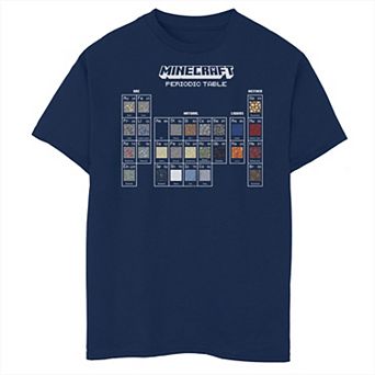Boys Minecraft Periodic Table Husky Graphic Tee