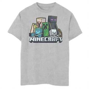 Boys Minecraft Naughty Mob Husky Graphic Tee