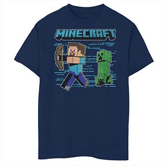 Boys Minecraft Steve Archer Husky Graphic Tee