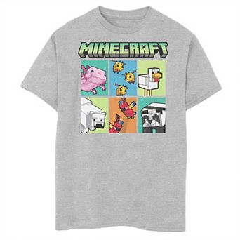 Boys Minecraft Animal Blocks Husky Graphic Tee